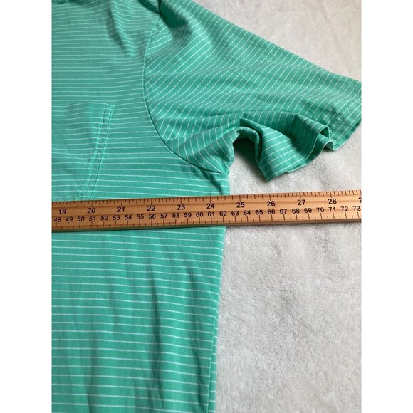 Johnnie O Mens Polo Shirt Extra Large Green Stretchy Golf Surfer Hangin Out - Picture 4 of 7